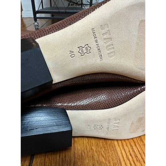 STAUD Wally Flat Knee Boots Mahogany 40 - Picture 6 of 6